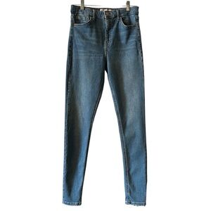 Topshop High Rise Skinny Medium Wash Women Jeans